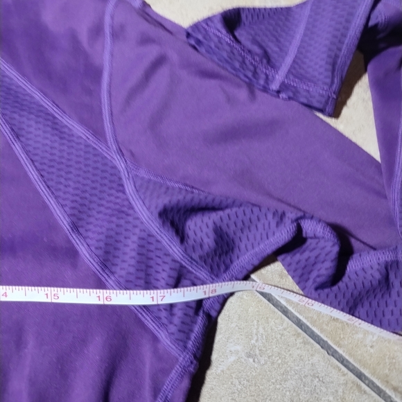 Asics Women's Purple Yoga Long Sleeved Athletic Top Size Medium - Picture 11 of 13